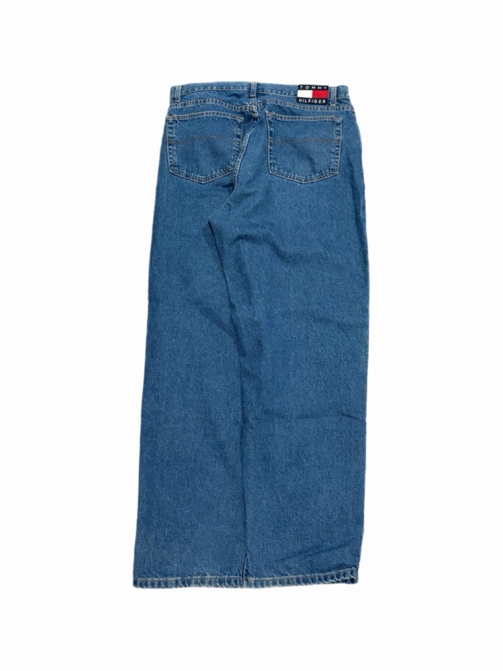 Tommy Hilfiger Jeans Mens 38x32 Medium Blue Relaxed Straight Denim Tommy Jeans